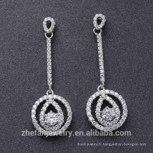 NOUVELLE boucles d&#39;oreilles diamant dangle boucles d&#39;oreilles zircon cercle